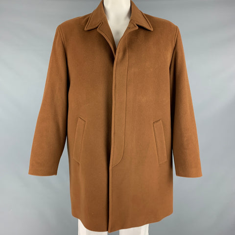 SAKS FIFTH AVENUE Taille 48 Manteau en laine et cachemire beige