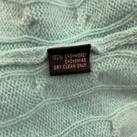 RALPH LAUREN Black Label Size S Turquoise Knitted Cashmere Cardigan