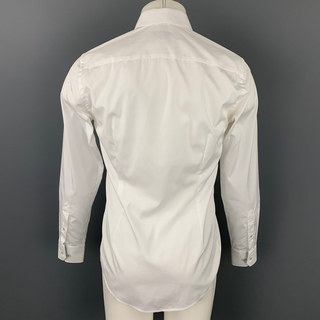ETON Size S White Cotton Button Up Long Sleeve Shirt