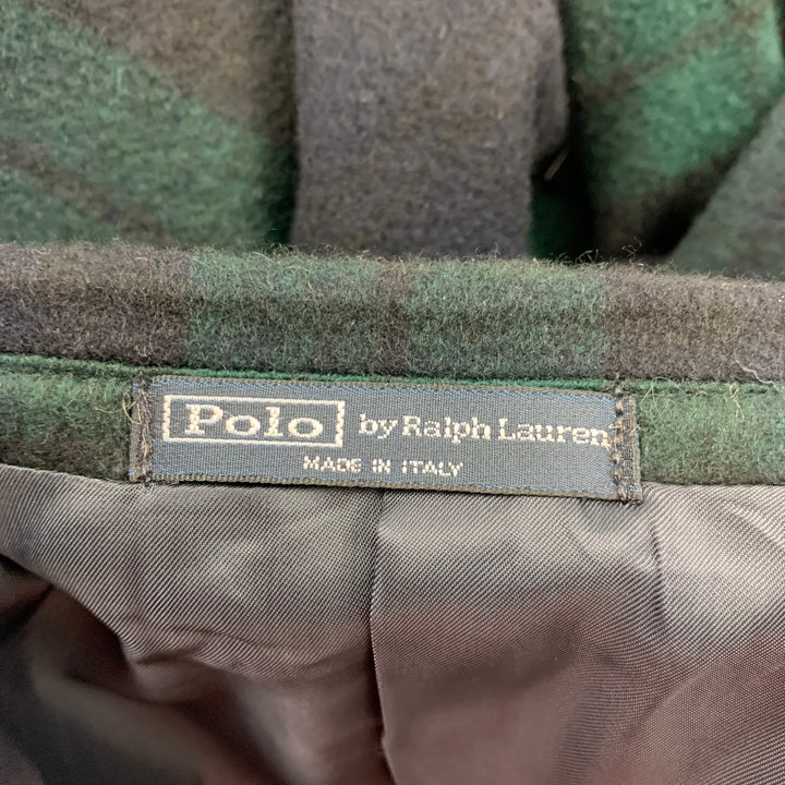 POLO by RALPH LAUREN Size 46 Regular Blackwatch Cashmere Sport Coat