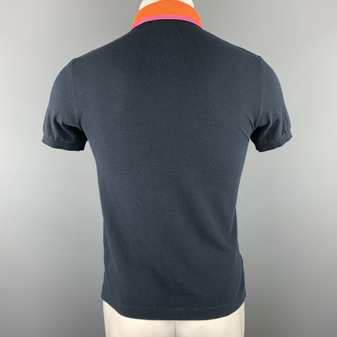 RAF SIMONS x FRED PERRY Size S Navy Orange Detachable Collar Polo