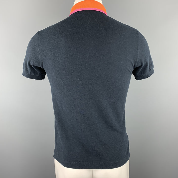 RAF SIMONS x FRED PERRY Talla S Polo azul marino con cuello desmontable