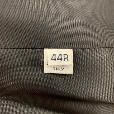 NEW REPUBLIC Size 44 Black & Brown Wool Single Breasted Notch Lapel Suit
