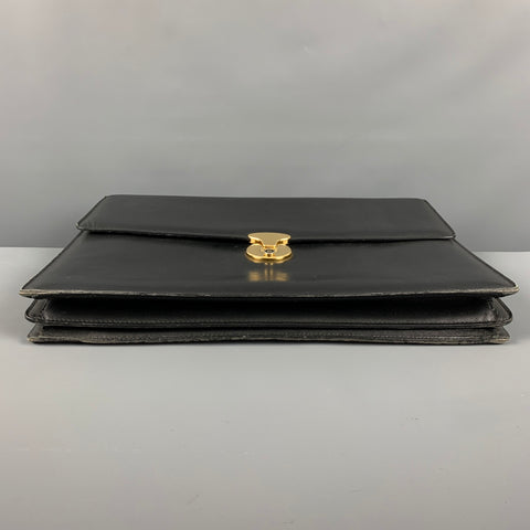 BALLY Black Leather Briefcase Bags