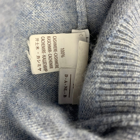 BRUNELLO CUCINELLI Taille 14 Pull à col rond en daim et cachemire bleu