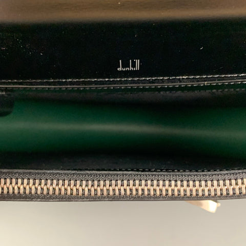 DUNHILL Black Cowhide Leather Confidential Second Bag