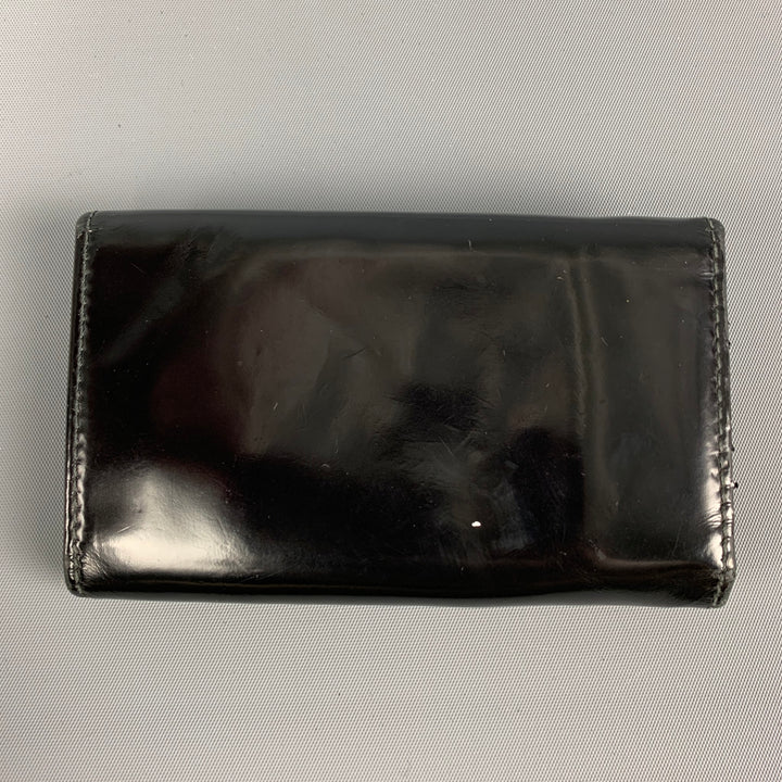Porta llaves PRADA de charol negro para 4 llaves