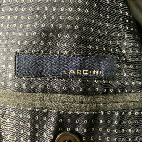 LARDINI Size 42 Dark Gray Wool Blend  Notch Lapel Suit