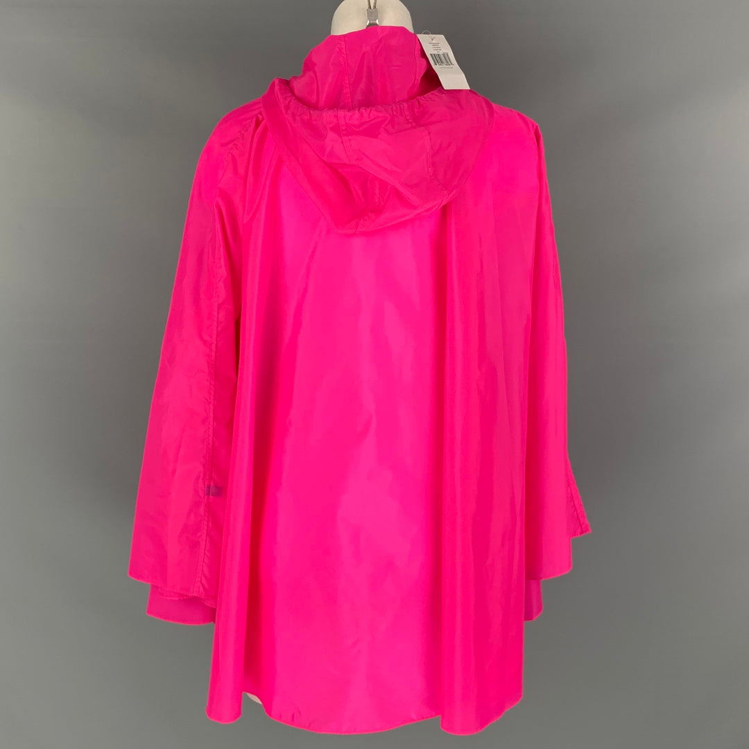 KATE SPADE Size One Size Pink Polyamide Solid Hooded Cape