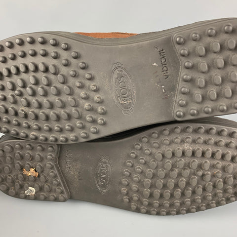 TOD'S Size 7 Brown Suede Chukka Lace Up Shoes