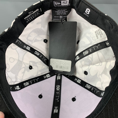 OPENING CEREMONY x New Era Size 8 Black White Mickey Mouse Cotton Hat