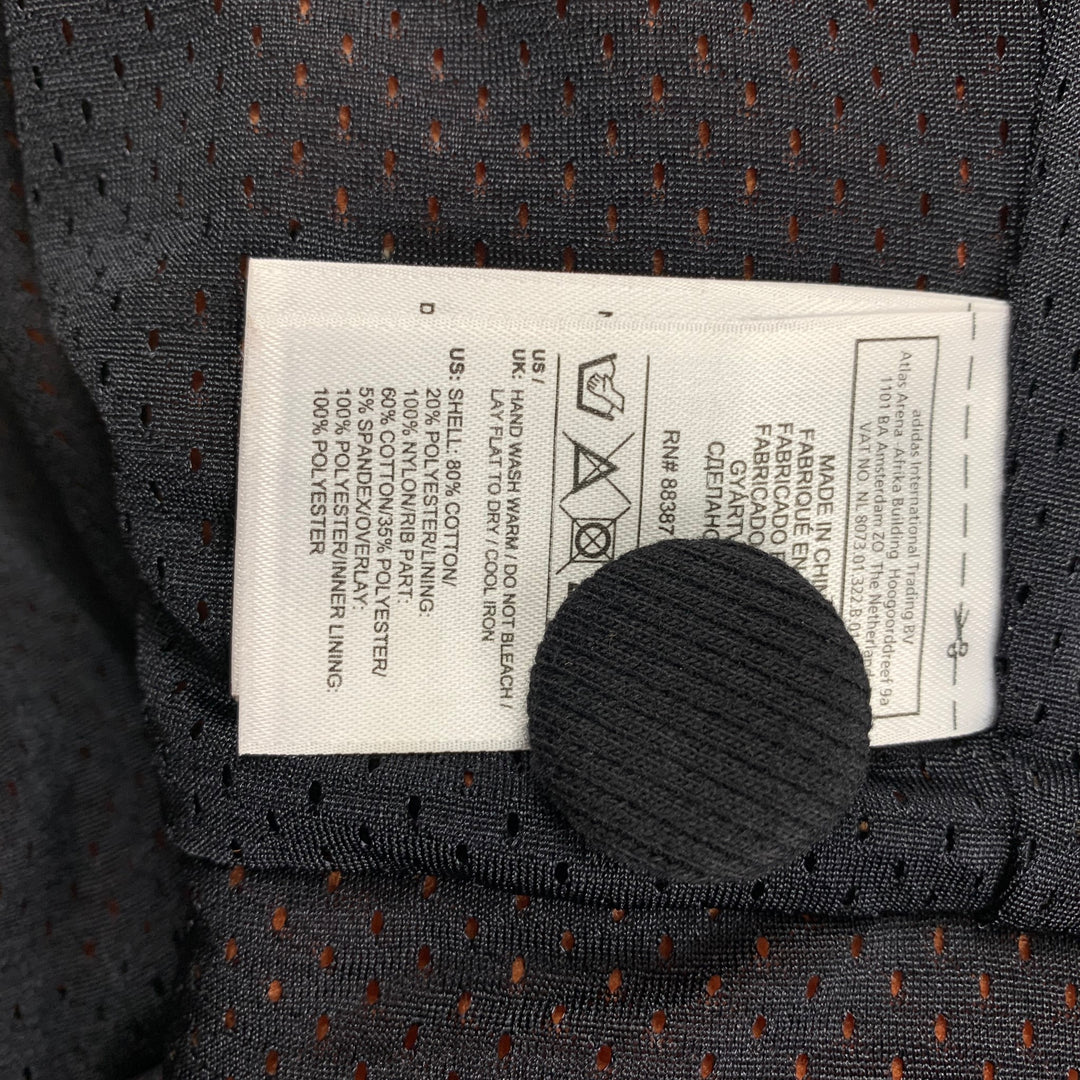 JEREMY SCOTT x ADIDAS Size L Orange Black Tiger Cotton Tailcoat Jacket