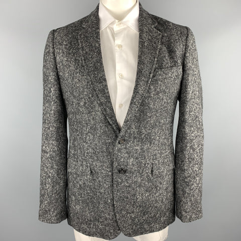 DOLCE & GABBANA Size 40 Grey Heather Alpaca / Nylon Sport Coat