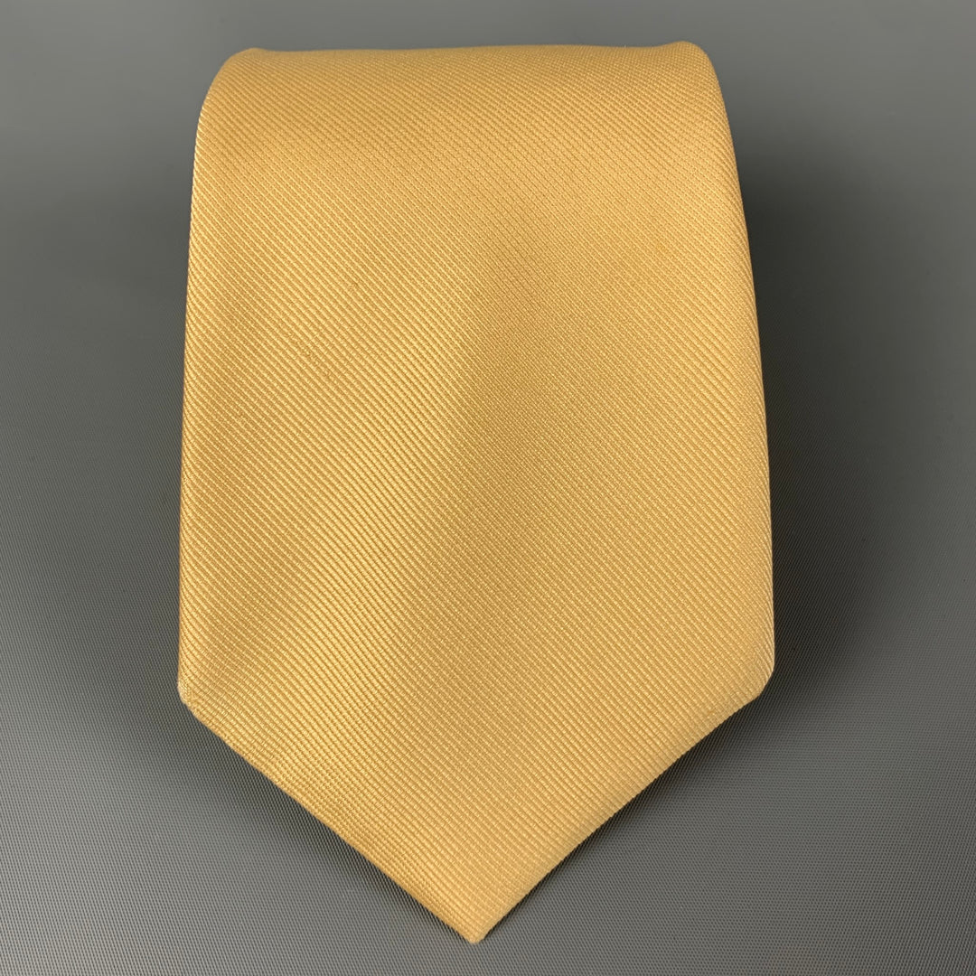 BERGDORF GOODMAN Yellow Twill Tie