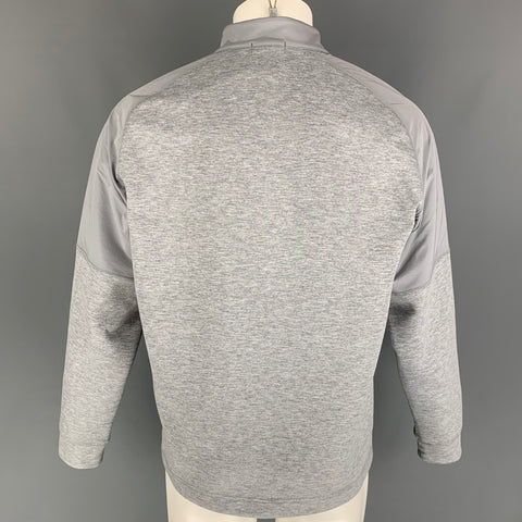 THEORY Size M Grey Heather Polyester Sweatshirt