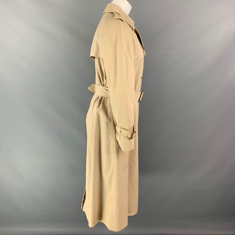 Vintage BURBERRYS Beige Cotton / Polyester Belted Trenchcoat
