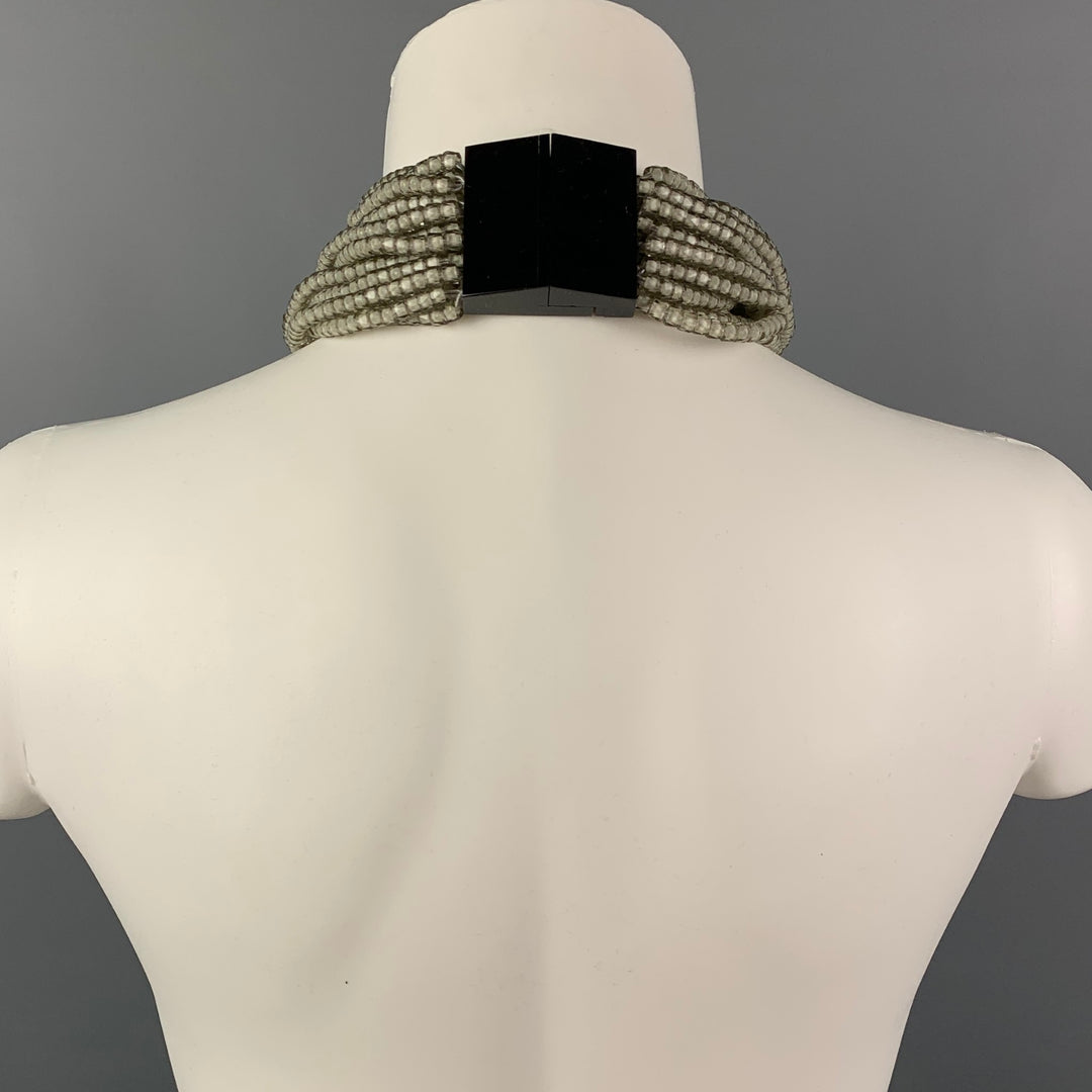 GIORGIO ARMANI Clear Crystal Choker Necklace