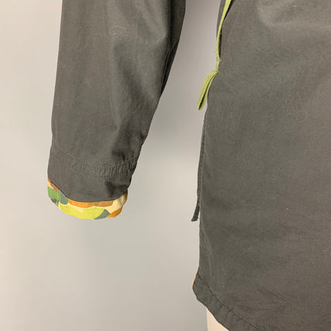ATELIER & REPAIRS Charcoal Cotton Oversized Coat
