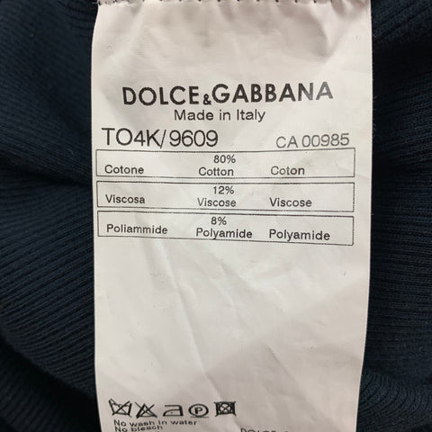 DOLCE & GABBANA Size 2 Black Cotton Blend Camisole Top
