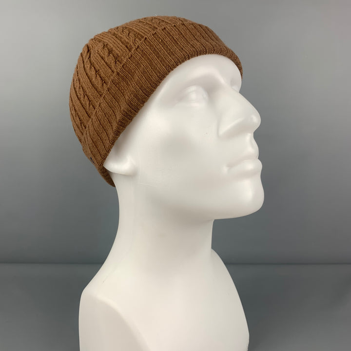 AMI by ALEXANDRE MATTIUSSI Brown Knitted Wool Hats