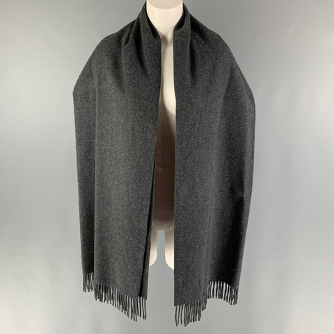 RALPH LAUREN Chal de cachemira gris jaspeado