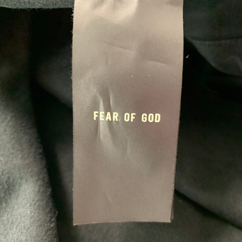 MIEDO DE DIOS Talla L Chaqueta de algodón liso negro