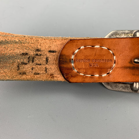 KENTON SORENSON Size 32 Tan Leather Belt