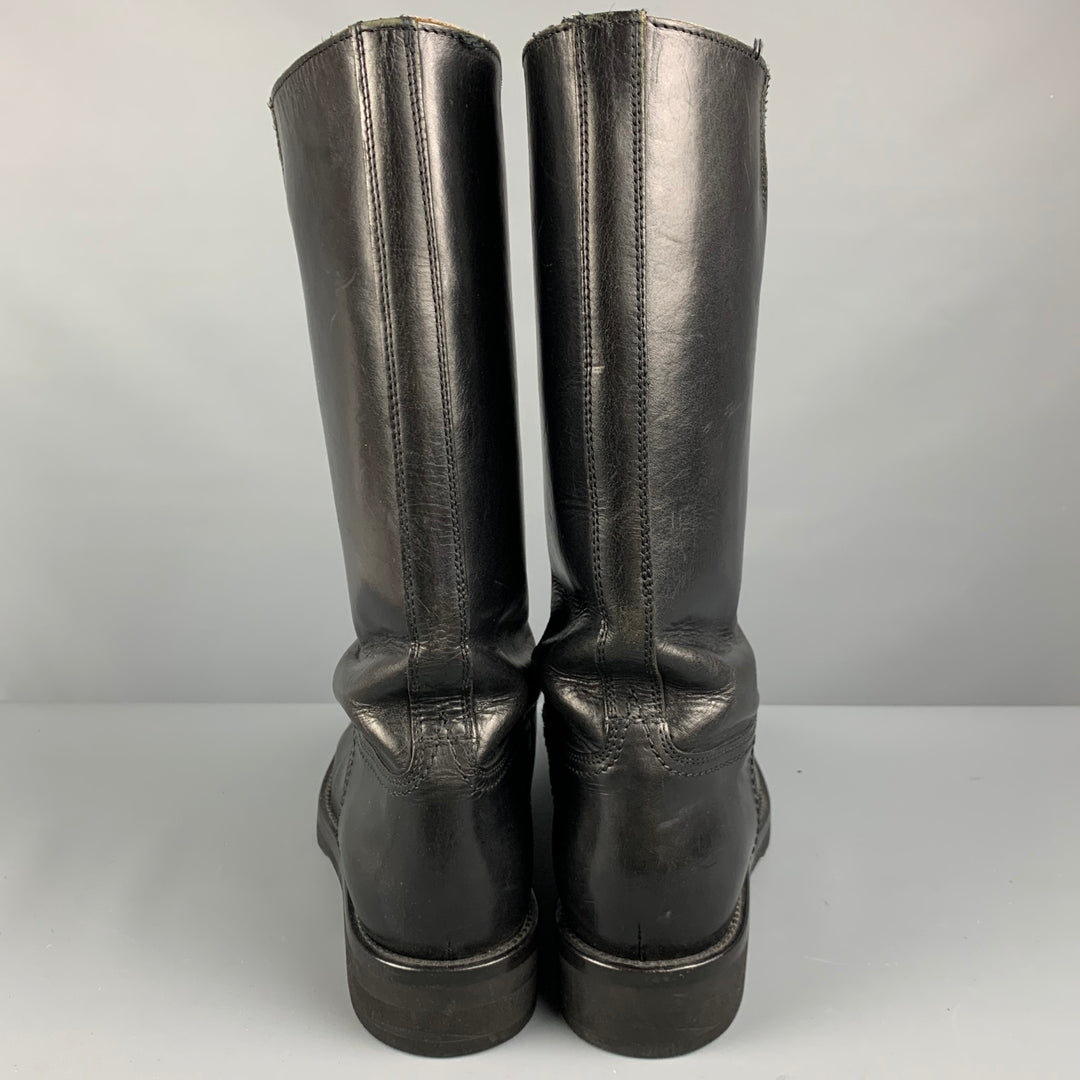 ANN DEMEULEMEESTER Size 8 Black Pull On Boots