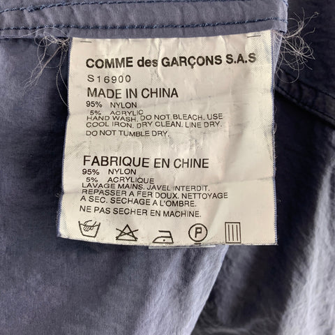 COMME des GARCONS Chest Size L Blue Nylon/Acrylic Windbreaker Jacket