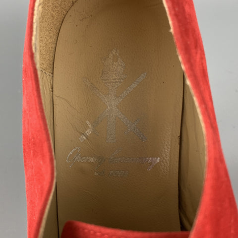 CÉRÉMONIE D'OUVERTURE Taille 7 Bottines à plateforme en daim rouge