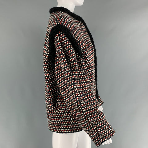 GUCCI MLB Giants Fall 2018 Size M Black Red & Silver Polyamide Embellishment Jacket
