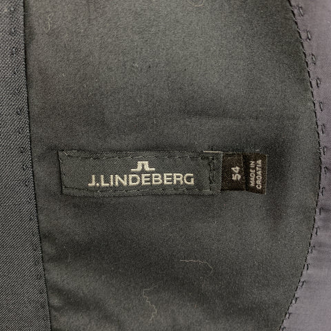 J. LINDEBERG Size 44 Navy Wool Notch Lapel Vest
