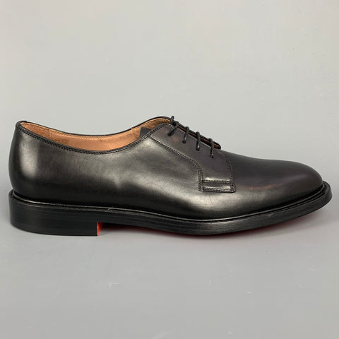 PAUL SMITH Size 12 Black Leather Lace Up Dress Shoes