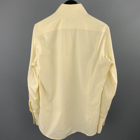 DSQUARED2 Size S Yellow Cotton Long Sleeve Shirt