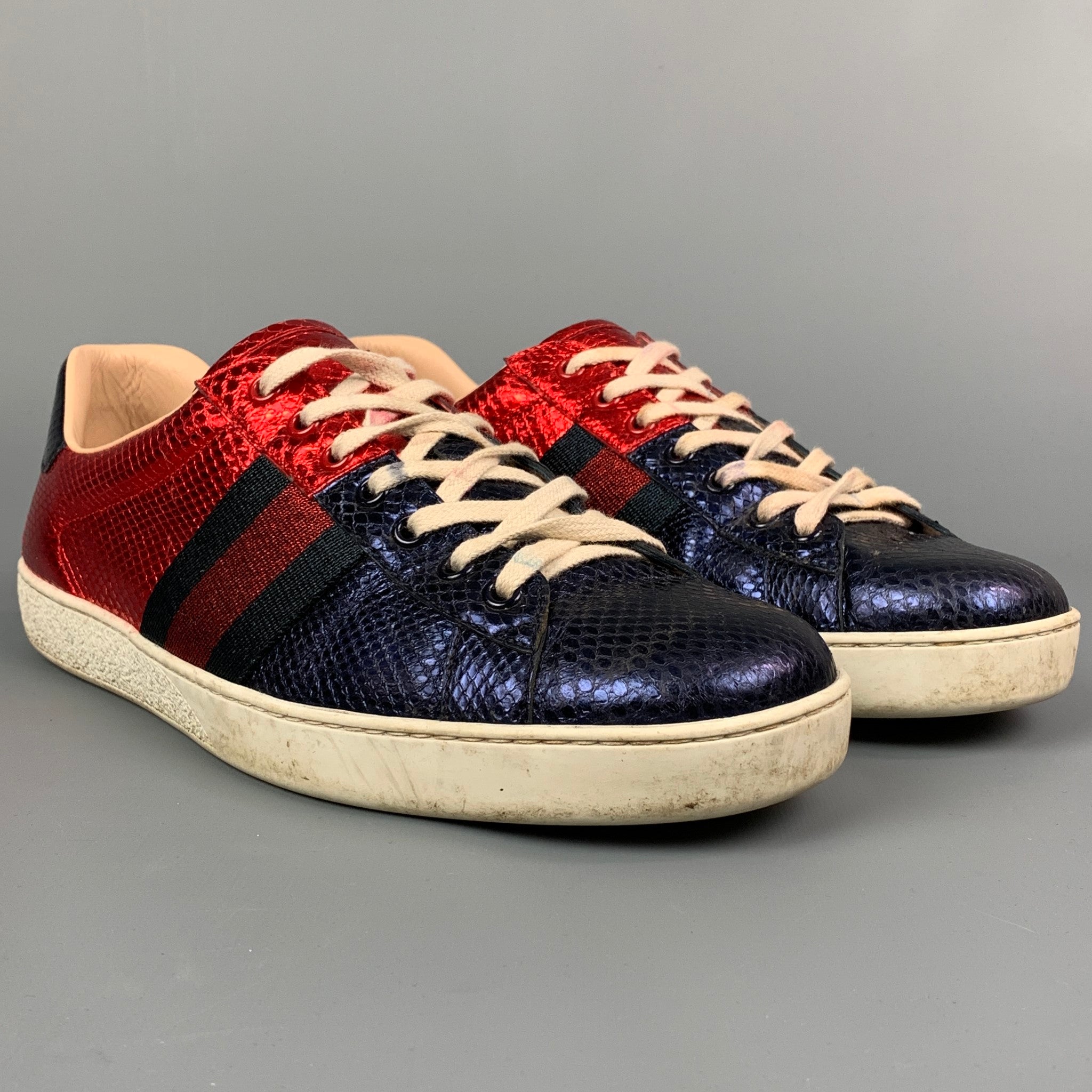 Gucci on sale snakeskin sneakers