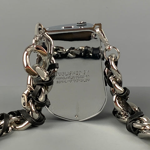 PUBLISHED BY Silver Black Leather Metal Delicate Bones Coin Purse