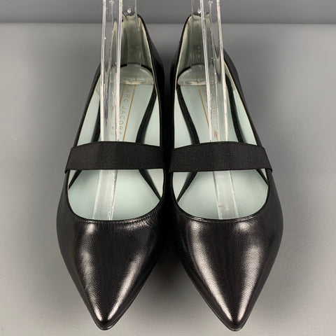 MARC JACOBS Taille 8,5 Appartements Mary Jane en cuir noir