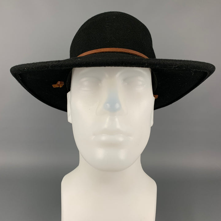 BRIXTON Size M Black Wool Hat