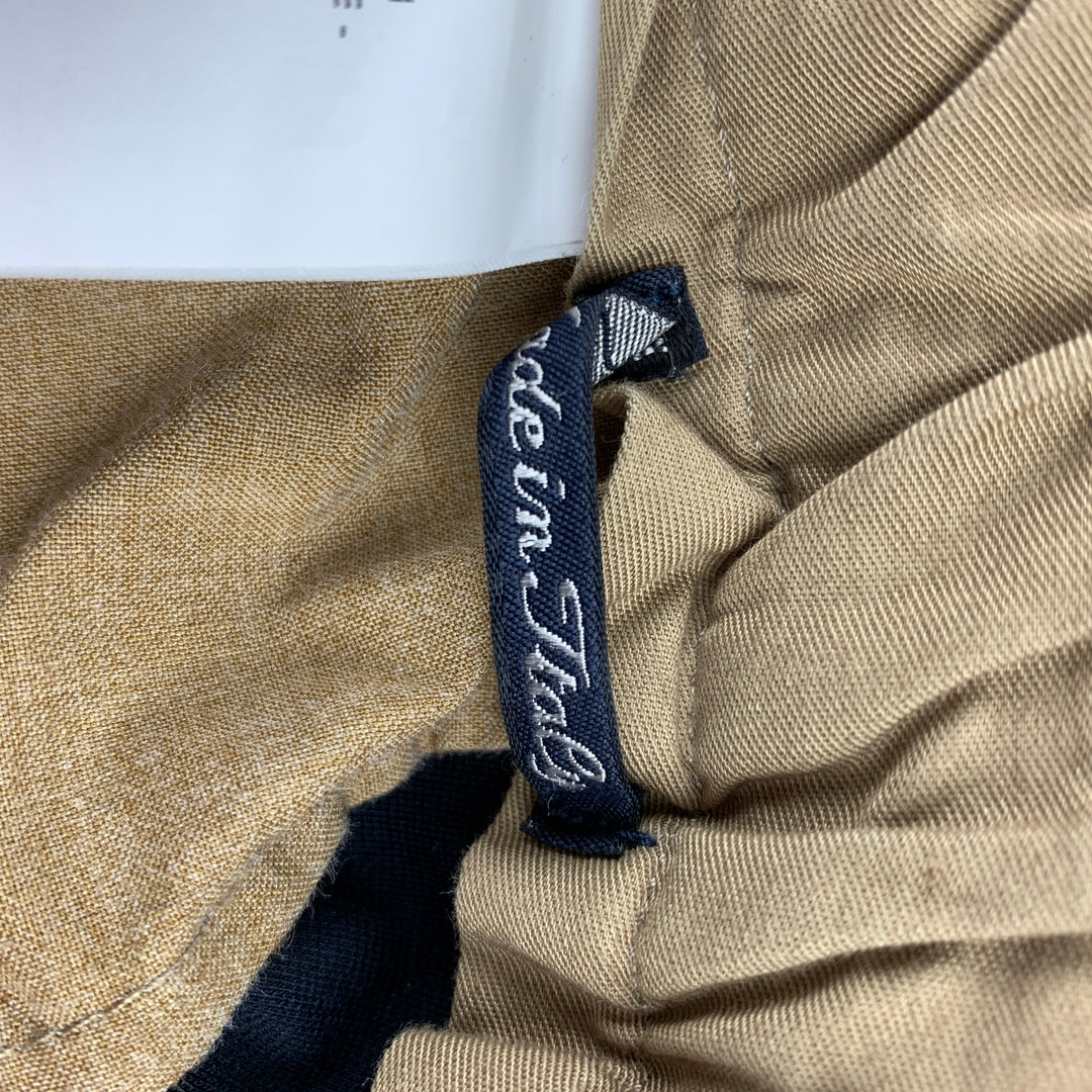 WHITESAND Taille 34 Pantalon décontracté à revers en coton mélangé bleu marine