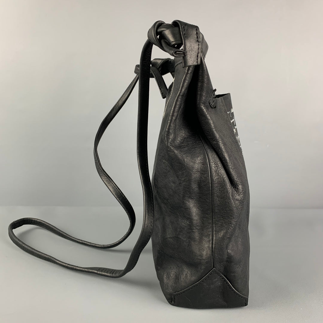 TAKAHIROMOIYASHITA MYTHINKS THE SOLOIST Black White Wrinkled Crossbody Bag