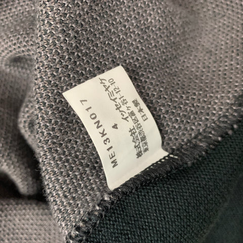 ISSEY MIYAKE Size 40 Black & Taupe Abstract Knit Crew-Neck Pullover
