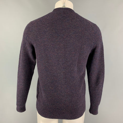 CALVIN KLEIN Size M Purple Heather Wool Polyamide Crew-Neck Sweater