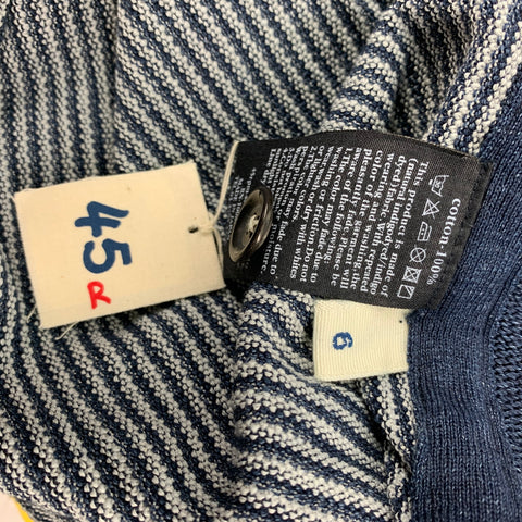 45rpm Size XXL Indigo Cotton Buttoned Vest