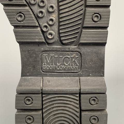 MUCK Taille 10 Bottes à enfiler imperméables en daim noir