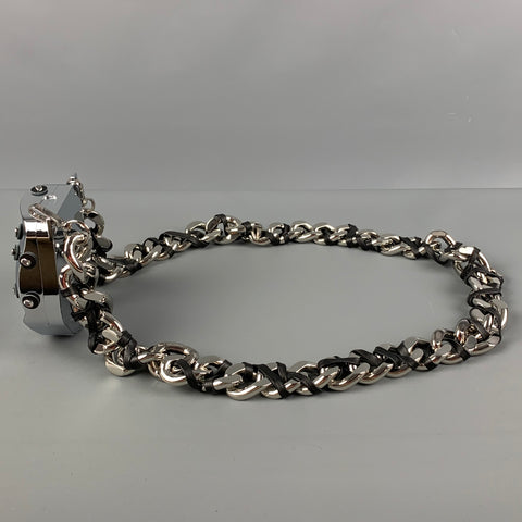 PUBLISHED BY Silver Black Leather Metal Delicate Bones Coin Purse