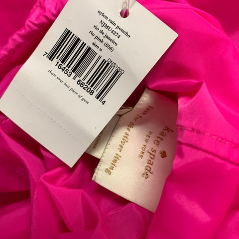 KATE SPADE Capa con capucha lisa de poliamida rosa talla única