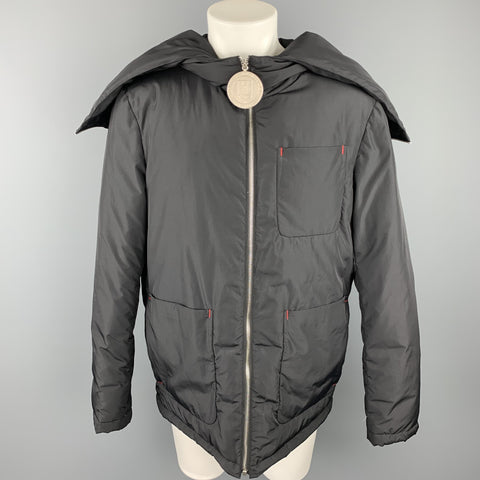 RAF SIMONS - TO THE ARCHIVES NO LONGER RELEVANT Size S Black Down Filled Jacket