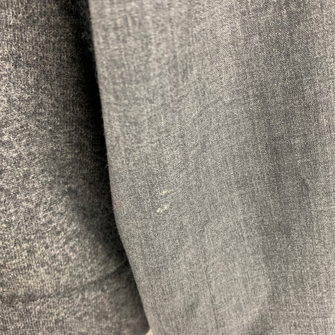 COMME des GARCONS Size L Grey Mixed Fabrics Wool Nylon V-Neck Cardigan