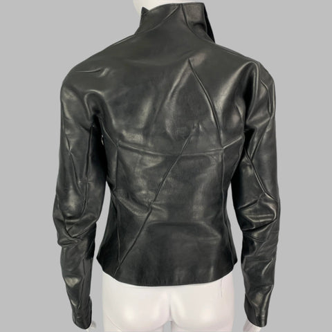 LEON EMANUEL BLANK Size M Black Horsehide Jacket