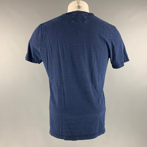 MAISON MARTIN MARGIELA Size M Navy Cotton Short Sleeve T-shirt